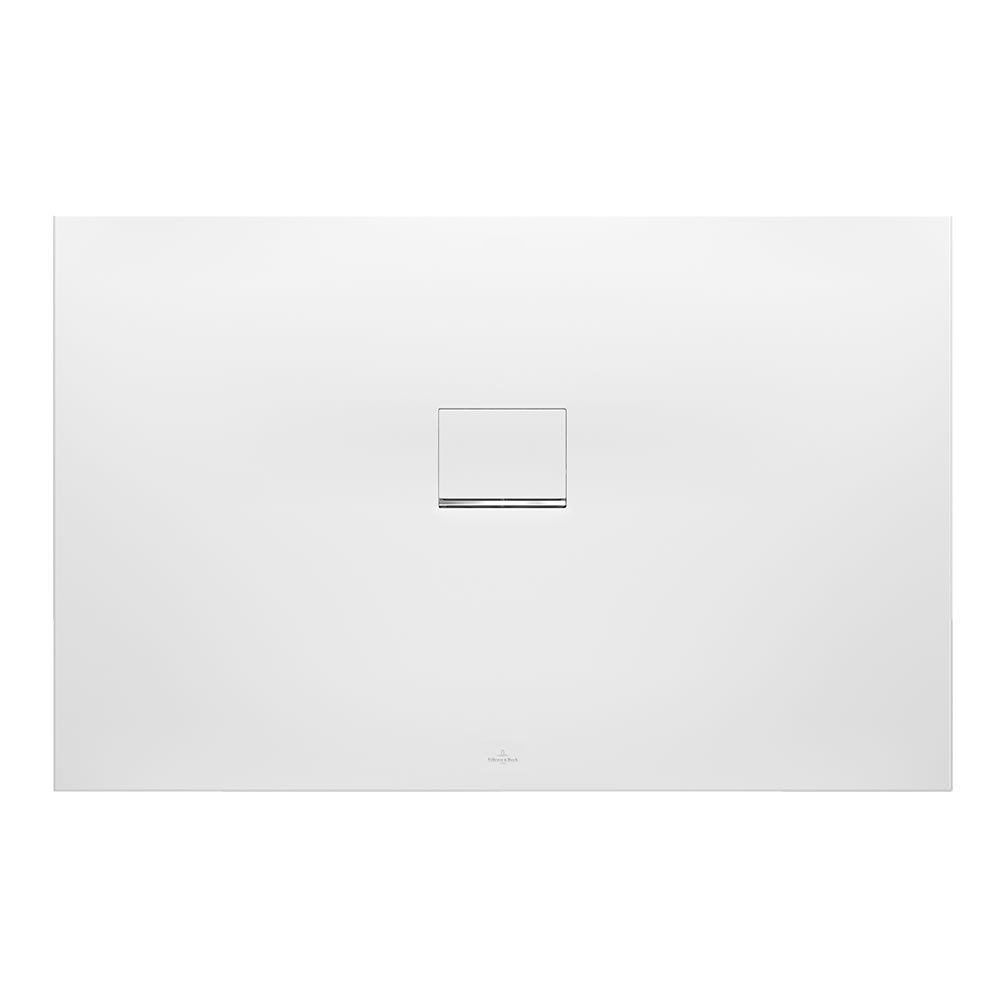 Cutout image of Villeroy & Boch Squaro Infinity 1200 x 900mm Stone White Stone Resin Shower Tray